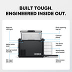 ICECO VL45Plus Single Zone 44QT 3 Way Access Portable Freezer Black