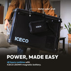 ICECO VL45Plus Single Zone 44QT 3 Way Access Portable Freezer Black