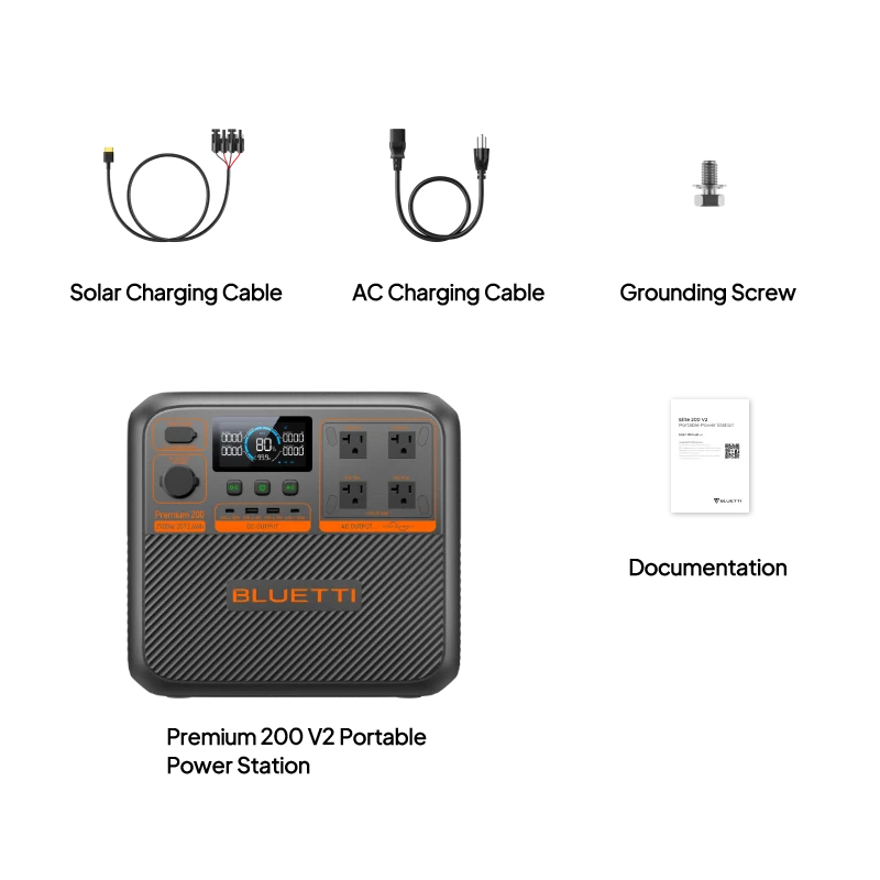 BLUETTI Premium 200 V2 Portable Power Station