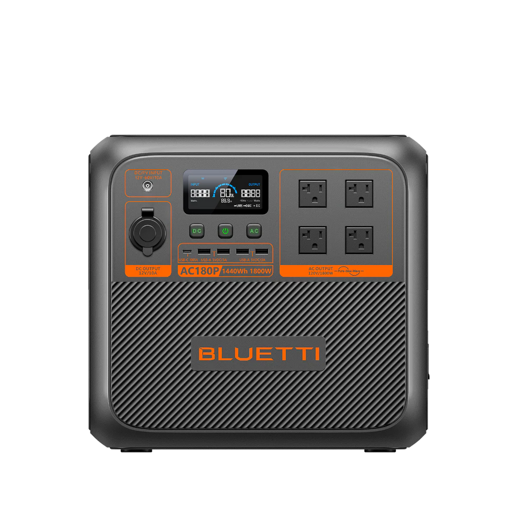BLUETTI AC180P Portable Power Station | 1,800W 1,440Wh