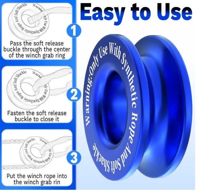 Winch Snatch Recovery Ring