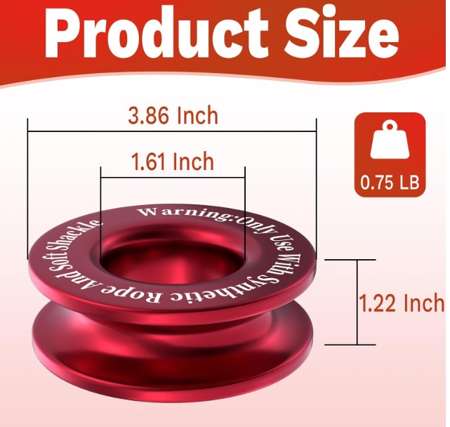 Winch Snatch Recovery Ring