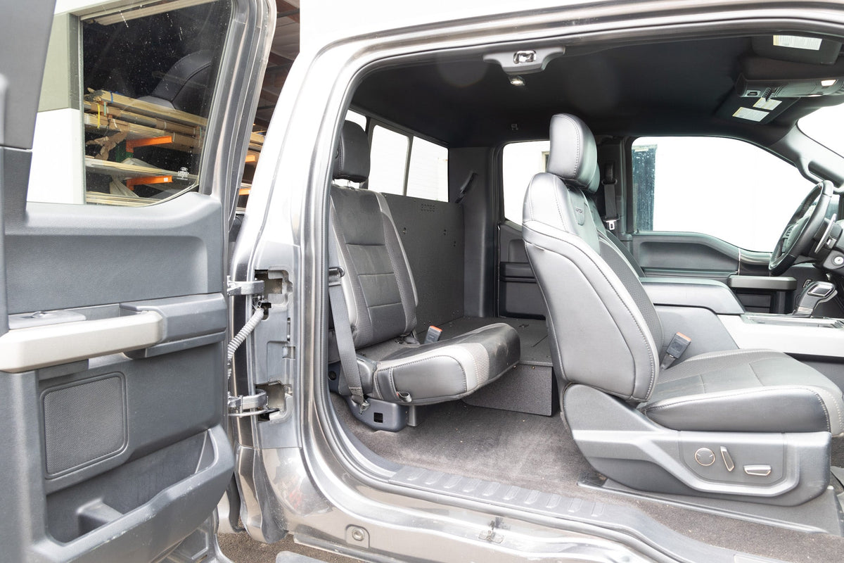 Ford F150 2015-Present 13th & 14th Gen. SuperCab - Second Row Seat Delete Plate System