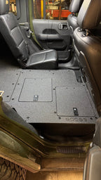 Jeep Wrangler 2024-Present JLU 4 Door - Second Row Seat Delete Plate System - V2