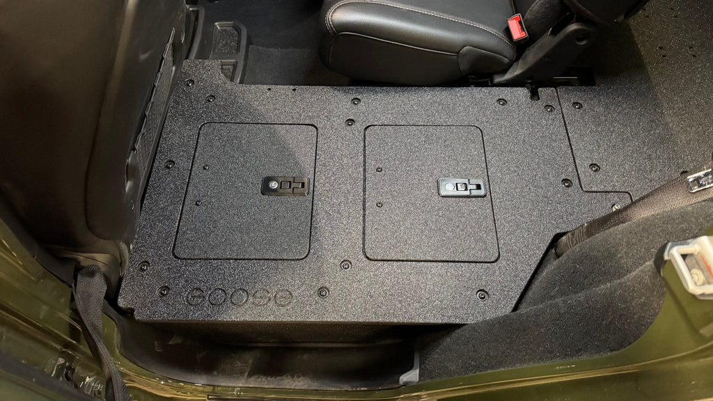 Jeep Wrangler 2018-2023 JLU 4 Door - Second Row Seat Delete Plate System - V2