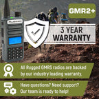 Rugged GMR2 PLUS - GMRS and FRS Two Way Handheld Radio